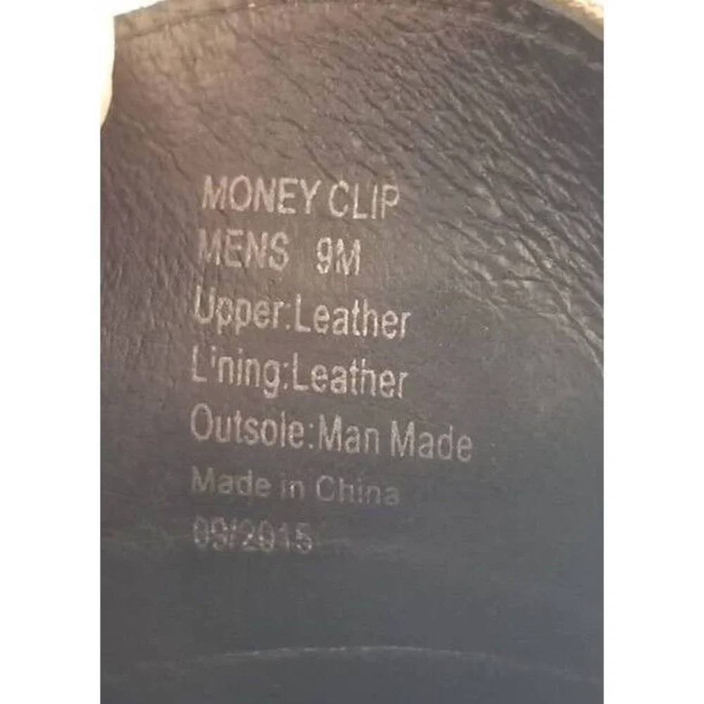 Kenneth Cole Brown Leather Men's Shoes US Size 9M Oxford Dress Money Clip